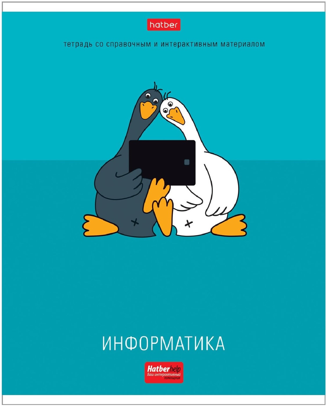 Изображение товара Hatber тетрадь информатика A5 48 л, Два веселых гуся