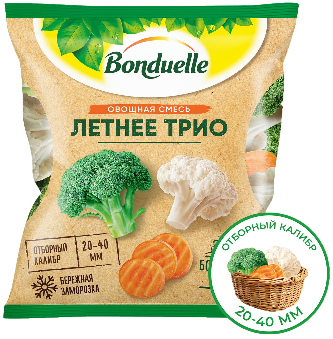 Изображение товара Смесь овощная Bonduelle Летнее Трио 400г