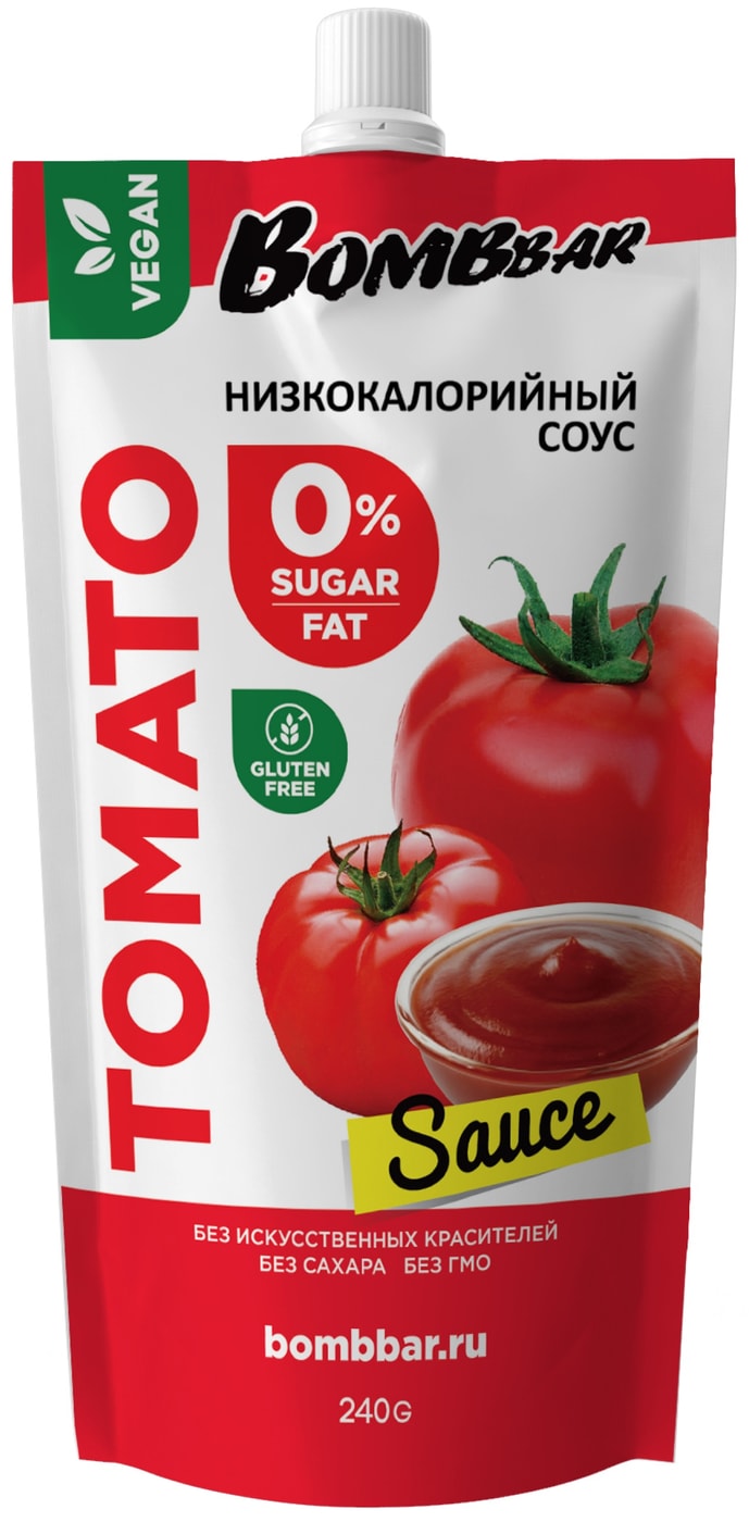 Изображение товара Соус Bombbar Сладкий томат 240г натуральный вкус и качество