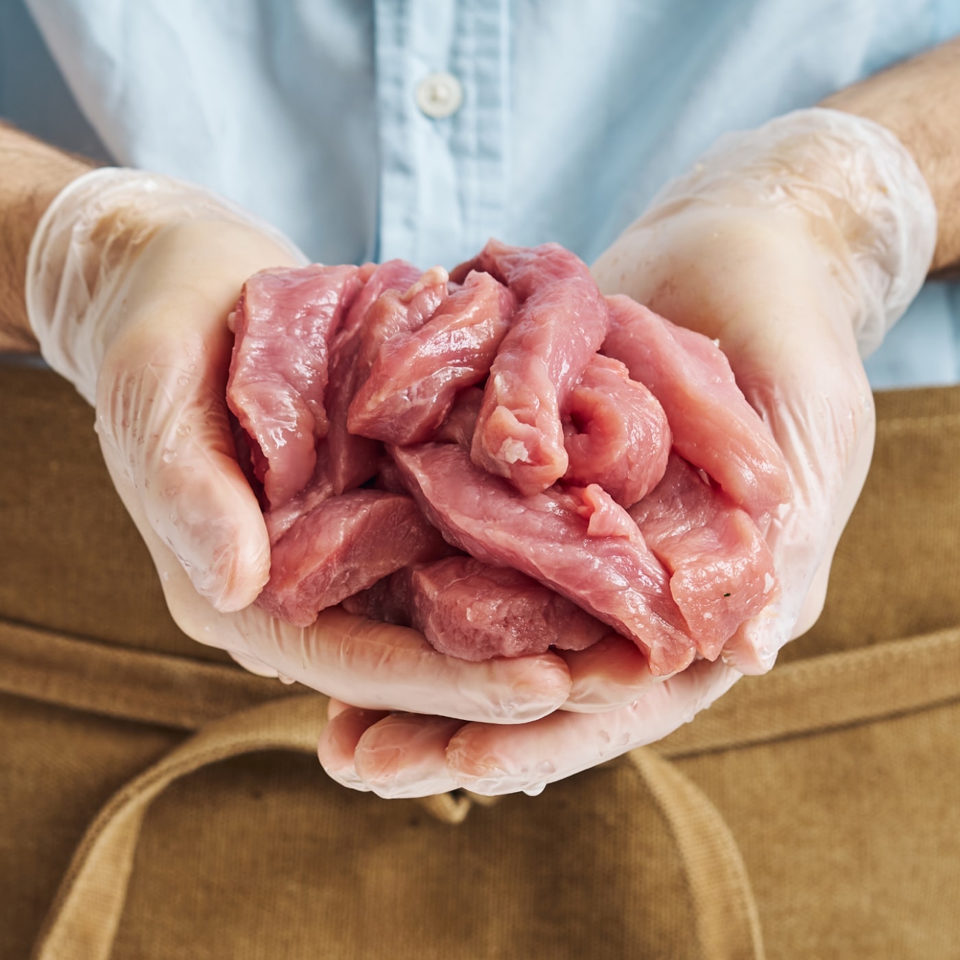 Изображение товара Поджарка свиная охлажденная из окорока для жарки тушения