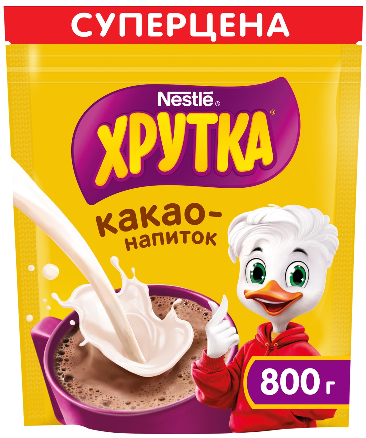 Изображение товара Какао-напиток Хрутка быстрорастворимый 800г Изображение товара Какао-напиток Хрутка быстрорастворимый 800г
