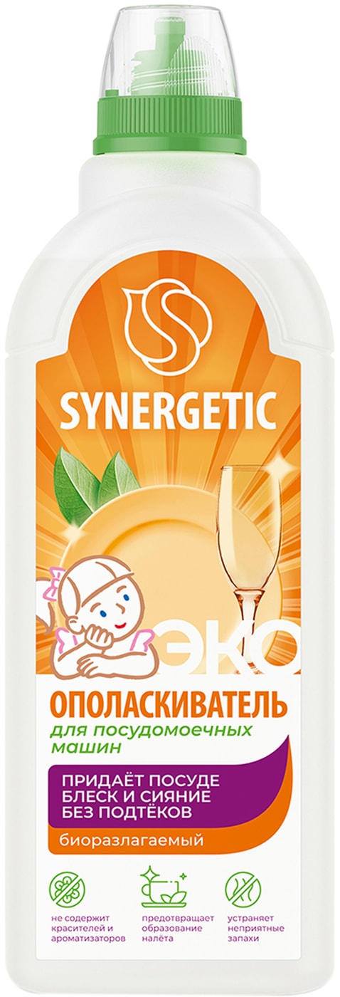 Изображение товара Ополаскиватель для посудомоечных машин Synergetic 750мл