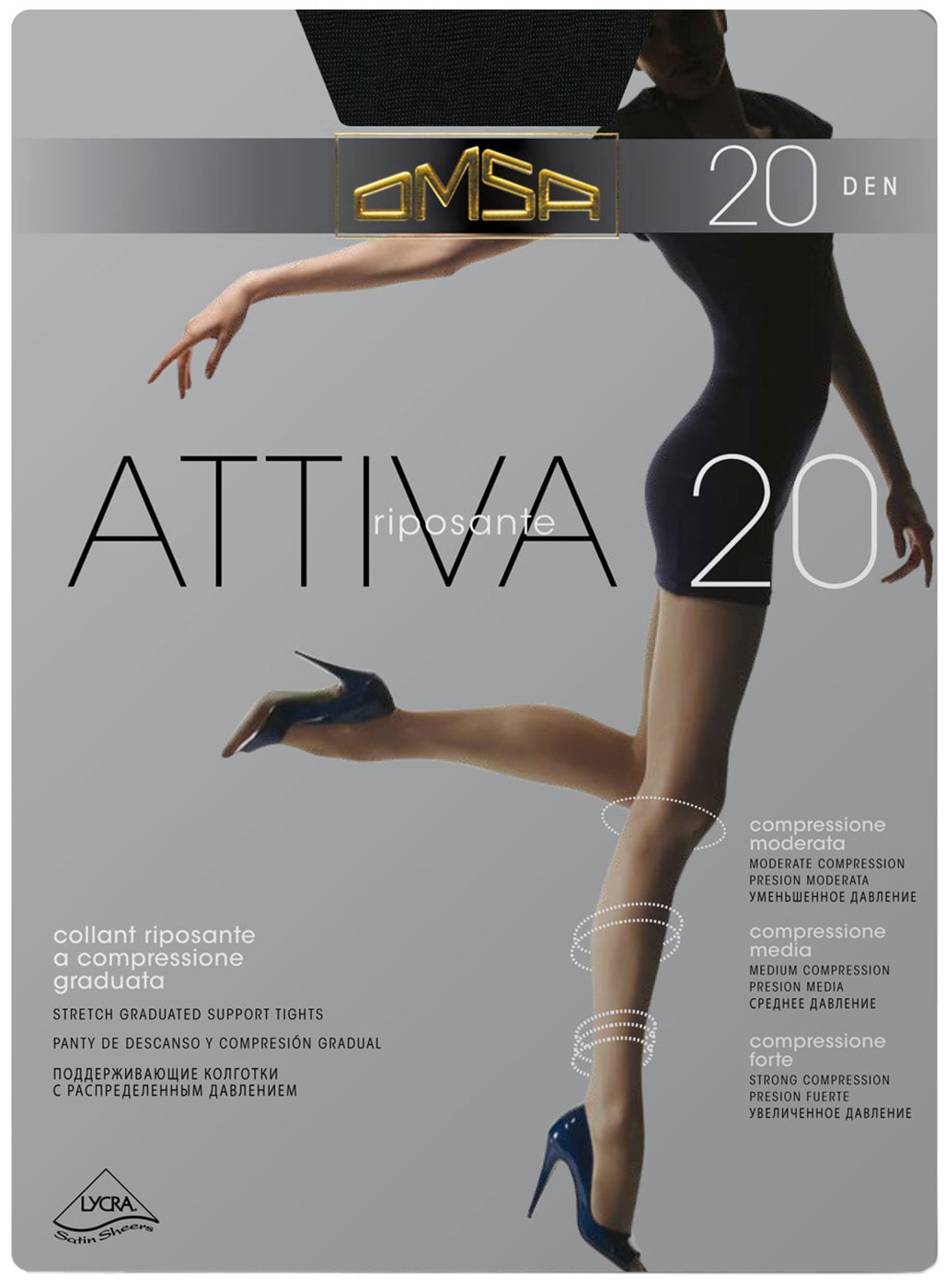 Изображение товара Колготки Omsa Attiva 20 Nero Черные Размер 3 Изображение товара Колготки Omsa Attiva 20 Nero Черные Размер 3