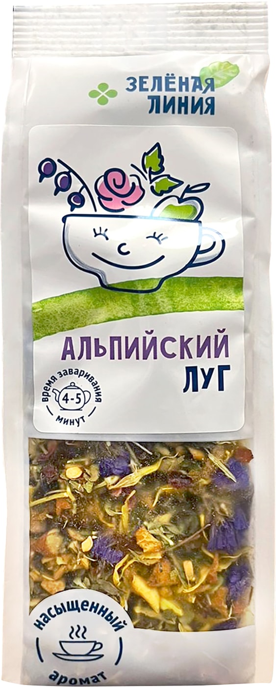 Изображение товара Напиток чайный Зеленая линия Альпийский луг 80г