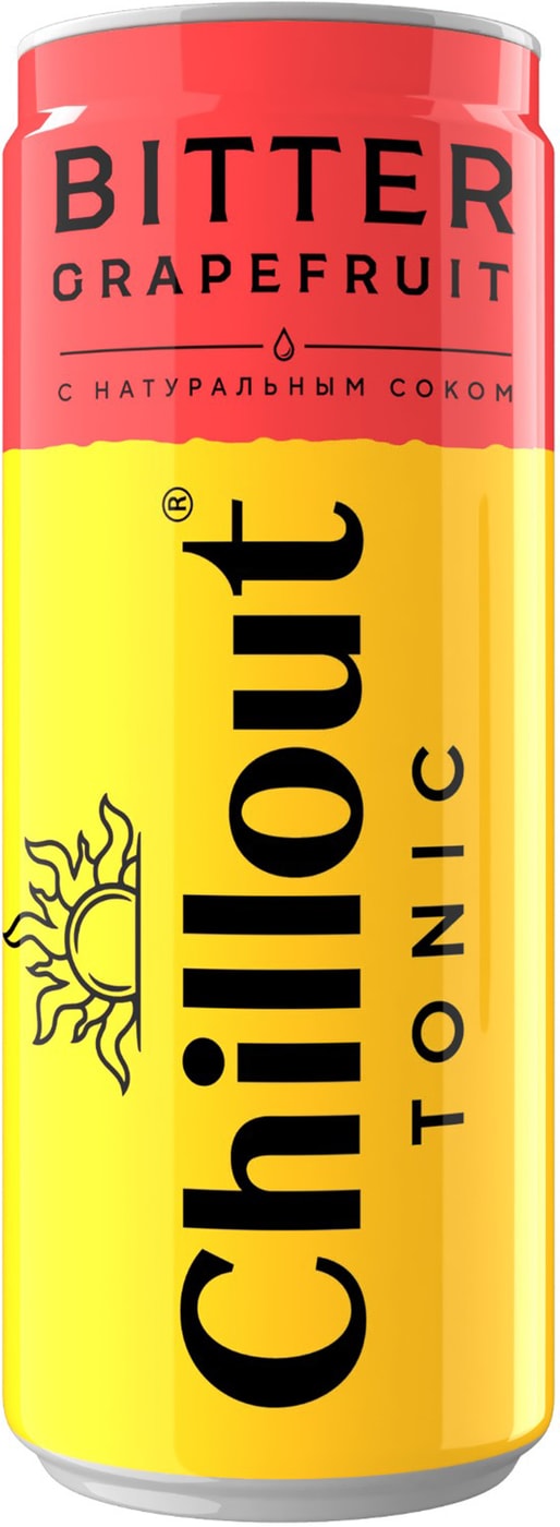 Изображение товара Напиток Chillout Tonic Bitter grapefruit 330мл