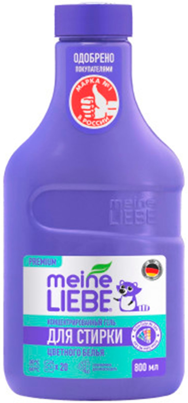 Изображение товара Гель для стирки Meine Liebe для цветных тканей концентрат 800мл