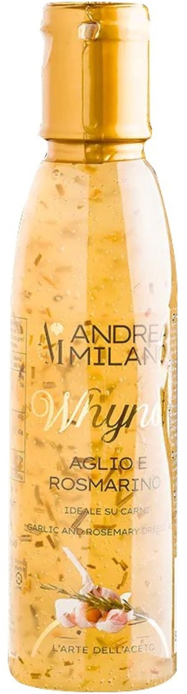 Изображение товара Соус Andrea Milano на основе винного уксуса с чесноком и розмарином 150мл