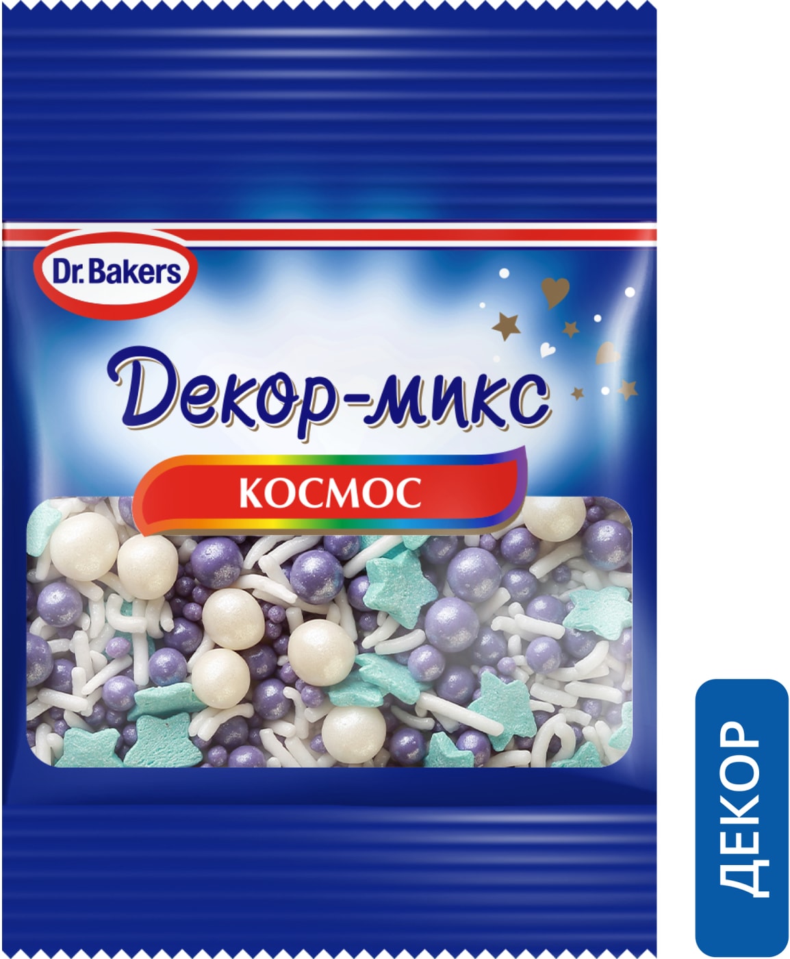 Изображение товара Посыпка Dr.Bakers Декор-микс Космос 10г для декора тортов и десертов