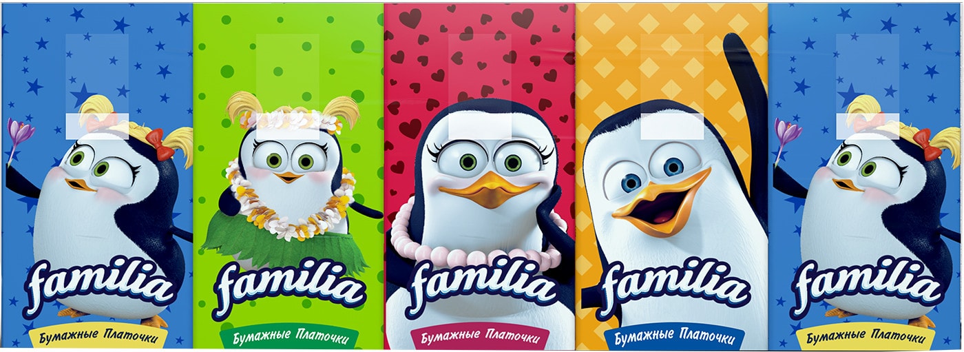 Изображение товара Носовые платки Familia 10*10шт 3 слоя