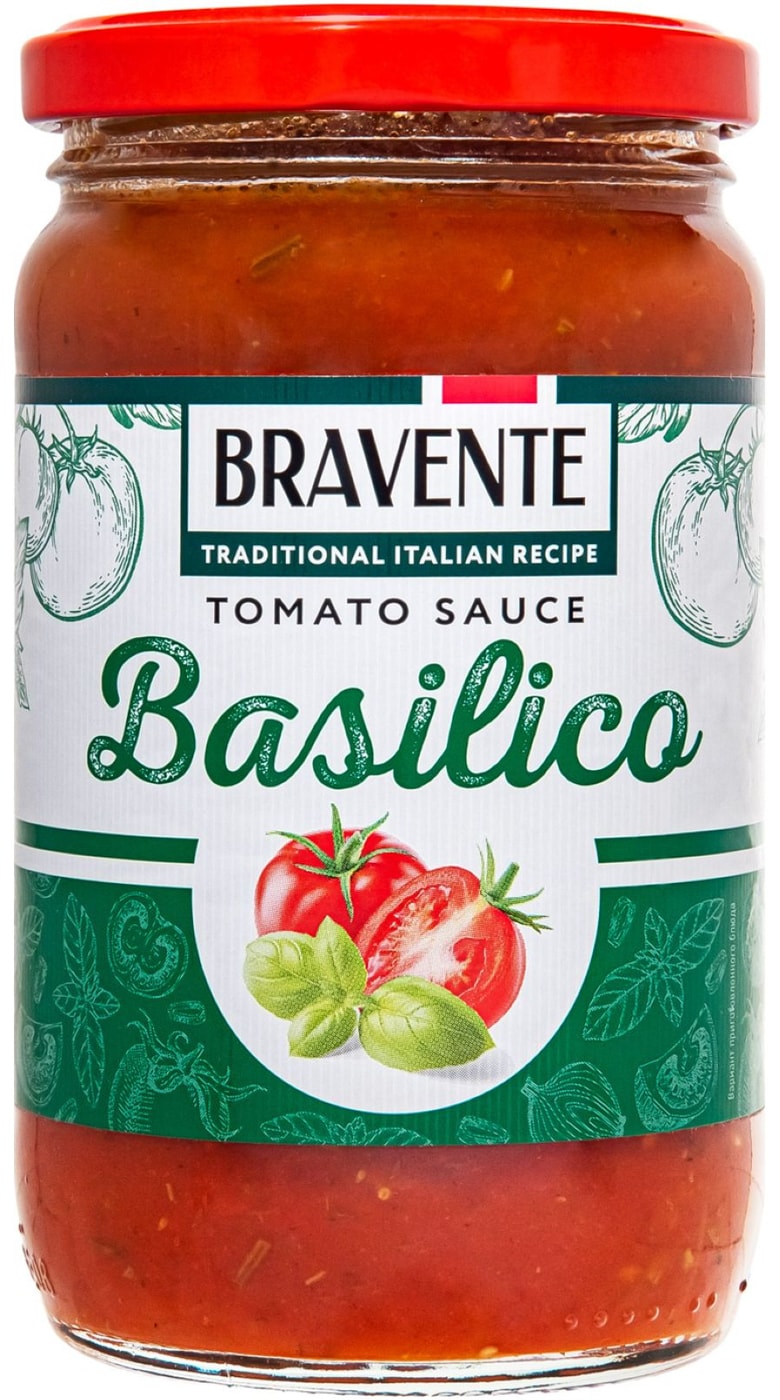 Изображение товара Соус томатный Bravente Basilico 360г