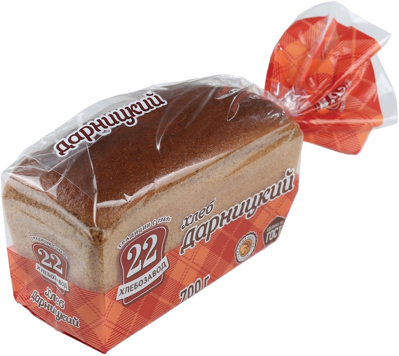 Изображение товара Хлеб Хлебозавод 22 Дарницкий формовой 700г