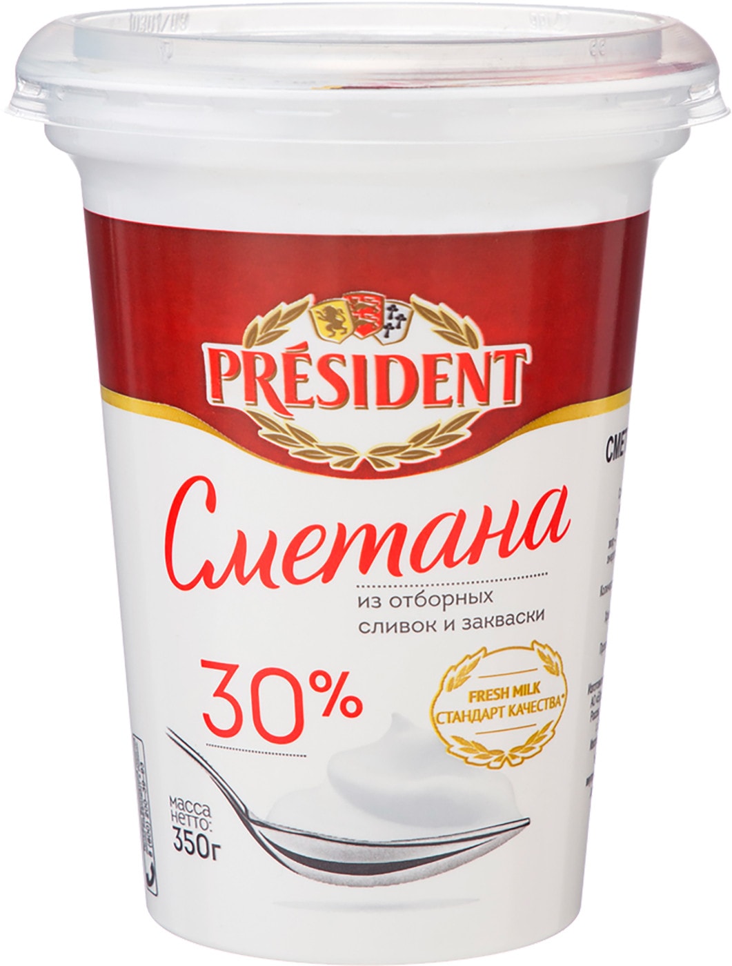 Изображение товара Сметана President 30% 350г