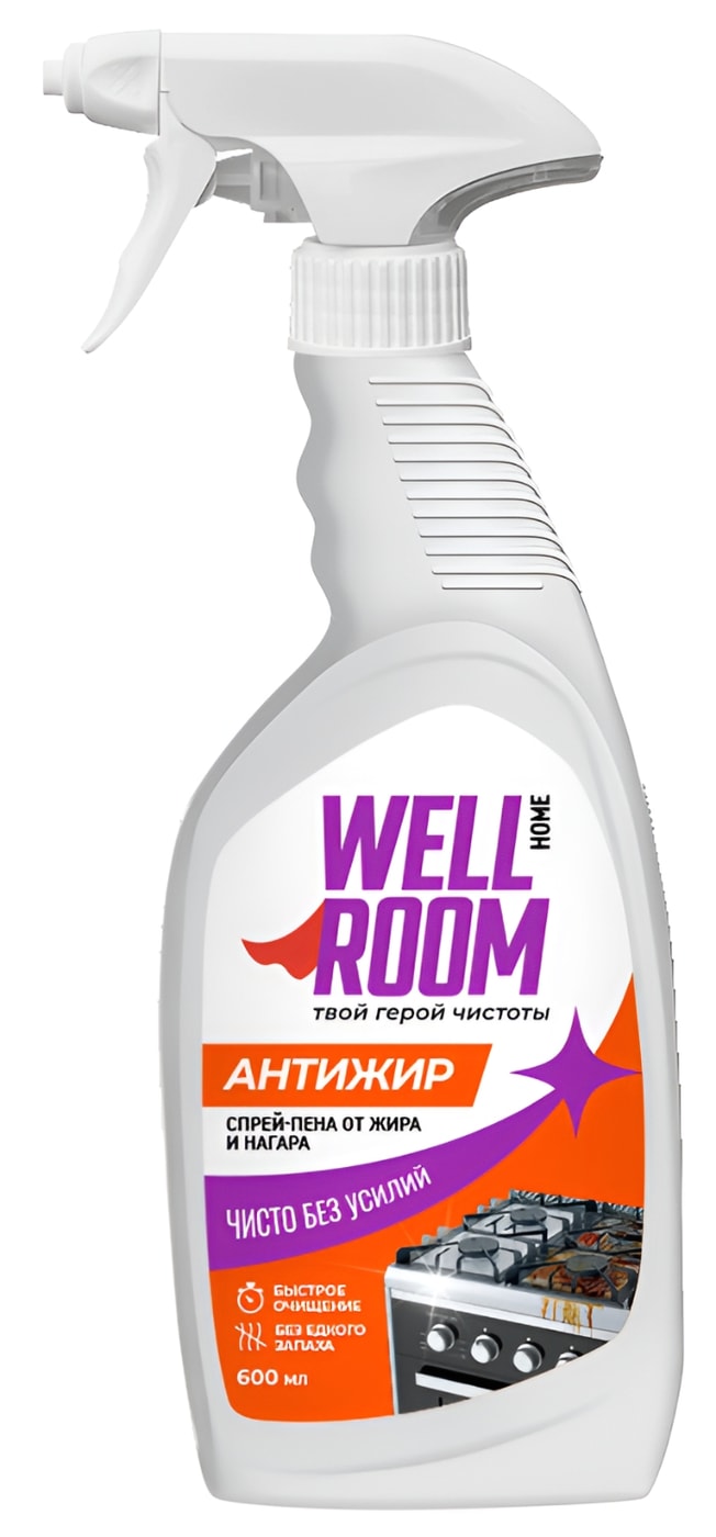 Изображение товара Средство чистящее Wellroom Антижир от жировых загрязнений 600мл