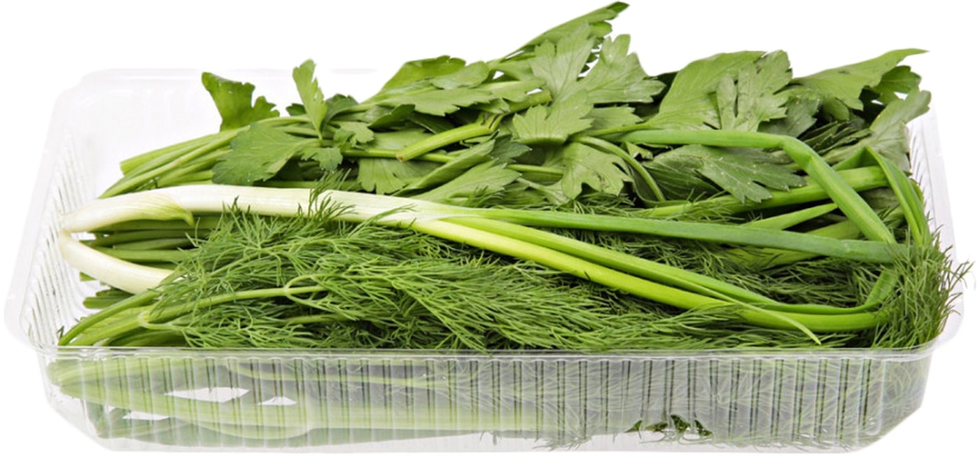 Изображение товара Зелень Ассорти петрушка укроп лук 100г