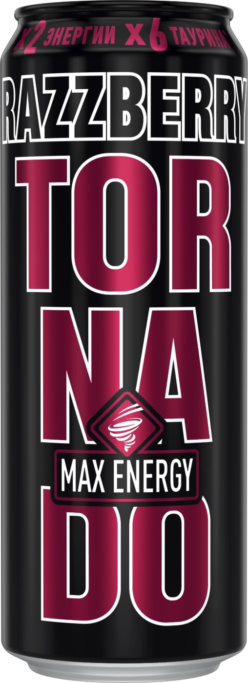 Изображение товара Энергетический напиток Tornado Max Energy Black 450 мл - заряд энергии и бодрость