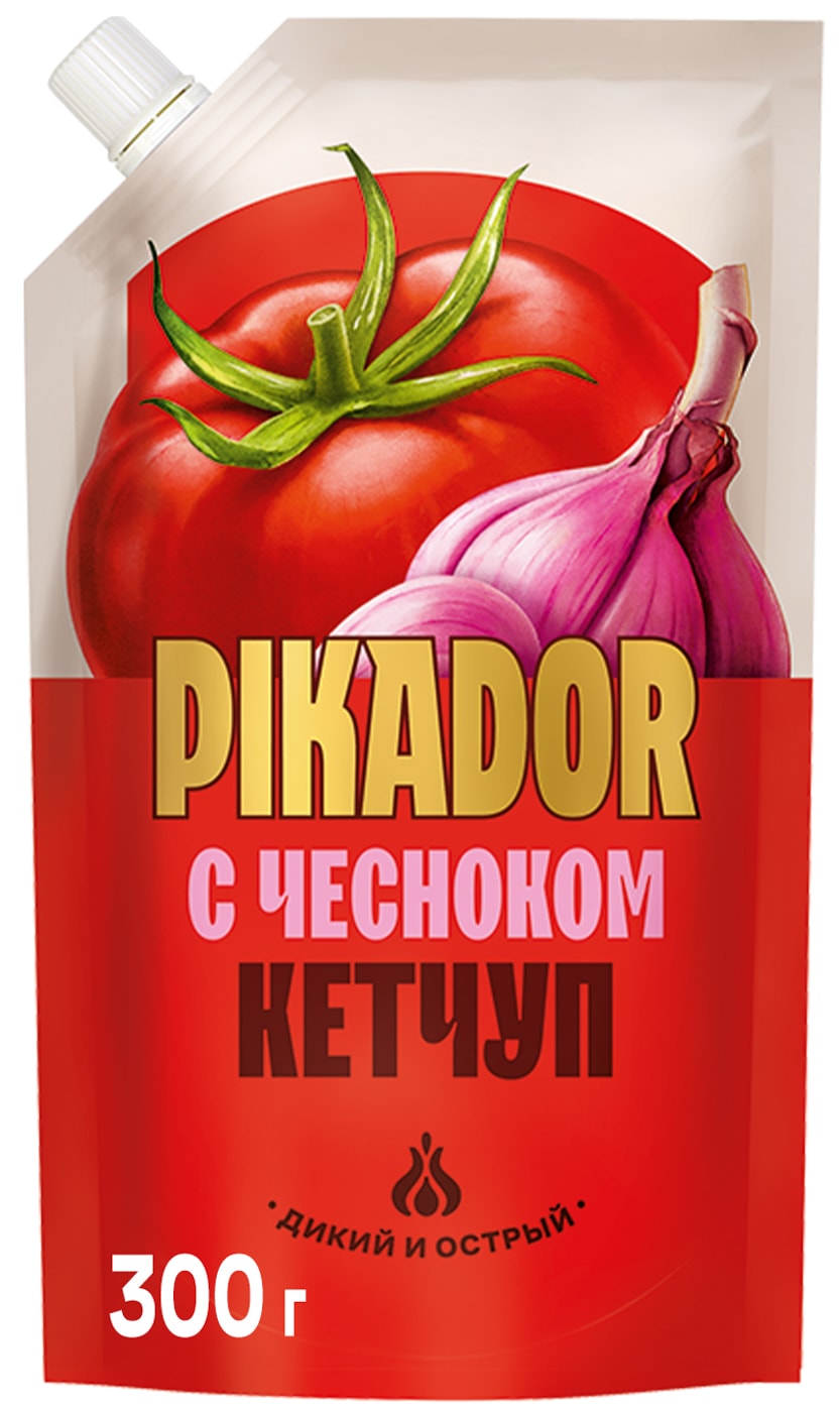 Изображение товара Кетчуп Pikador с чесноком 300г