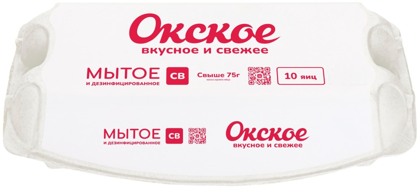 Изображение товара Яйца Окское куриные мытые дезинфицированные СВ 10шт Изображение товара Яйца Окское куриные мытые дезинфицированные СВ 10шт