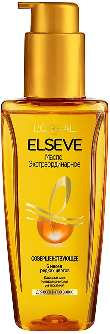 Изображение товара Масло для волос Elseve 6 масел Экстраординарное 100мл - уход и питание для всех типов волос