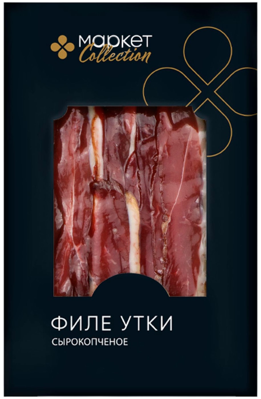 Изображение товара Филе из мяса утки Маркет Collection сырокопчёное 100г