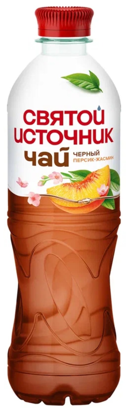 Изображение товара Холодный чай Святой Источник со вкусом персика и жасмина 0.5л