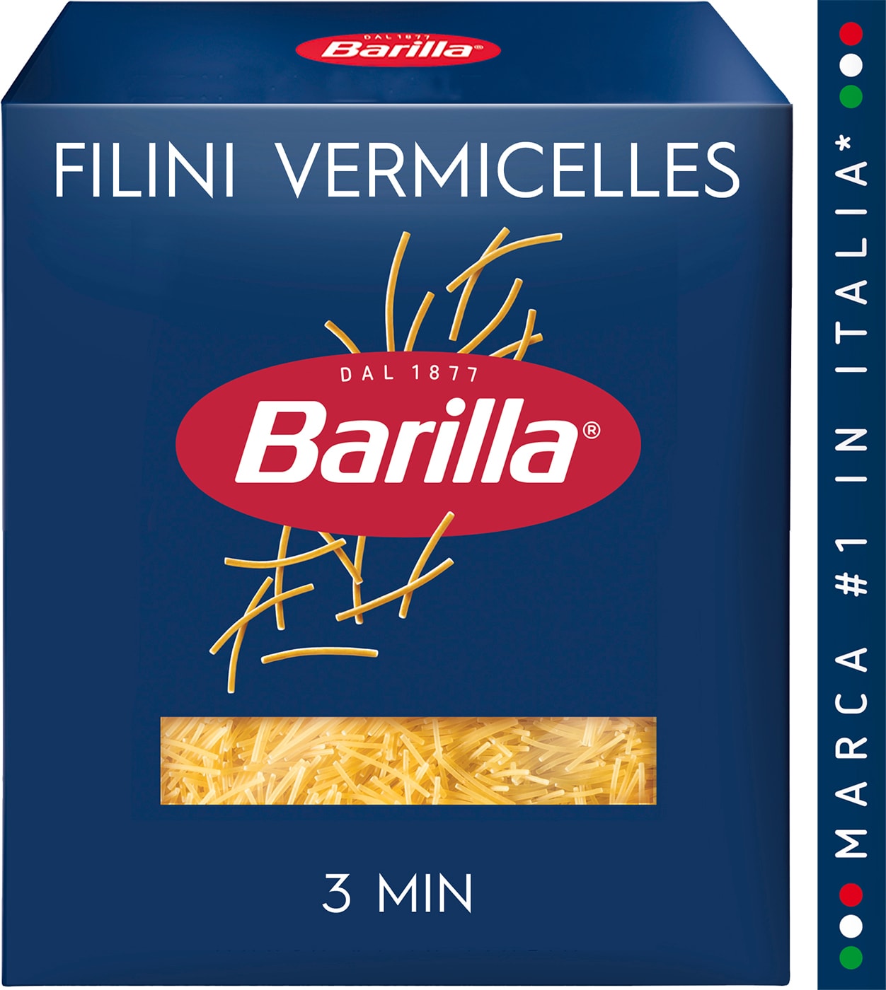 Изображение товара Макароны Barilla Filini Vermicelles 450г мелкая вермишель для супов