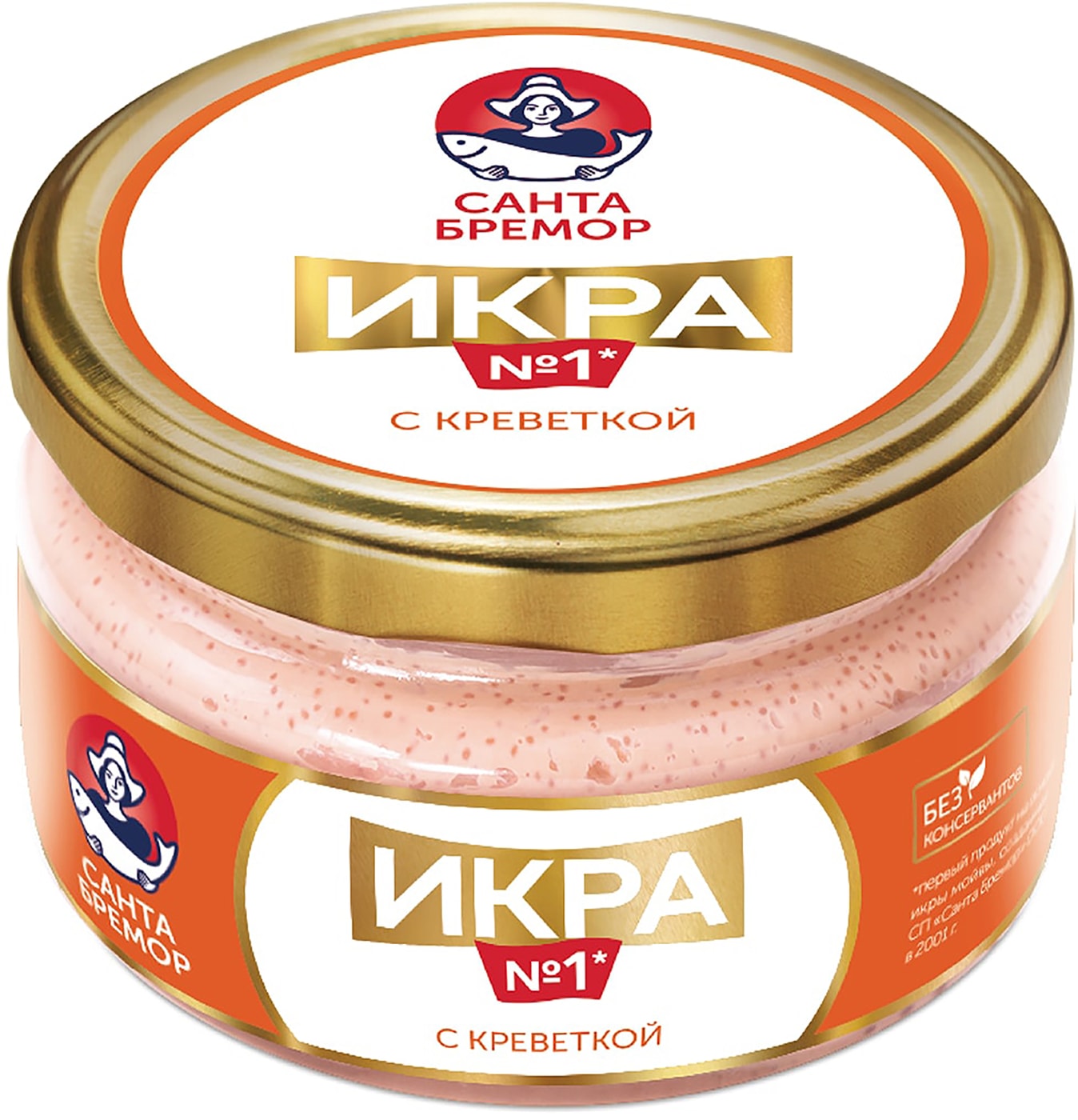 Изображение товара Икра Санта Бремор с креветкой 180г