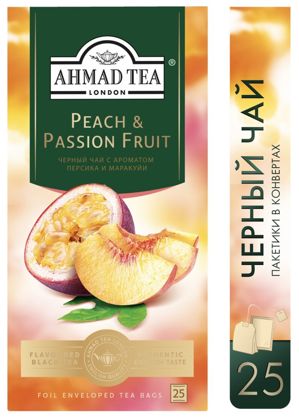 Изображение товара Чай черный Ahmad Tea Peach & Passion Fruit 25*1.5г