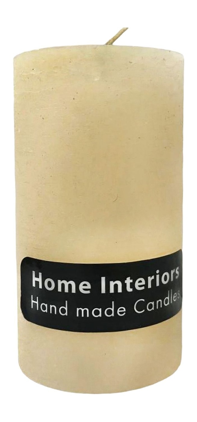 Изображение товара Свеча Home Interiors столбик рустик бежевый 70*130мм