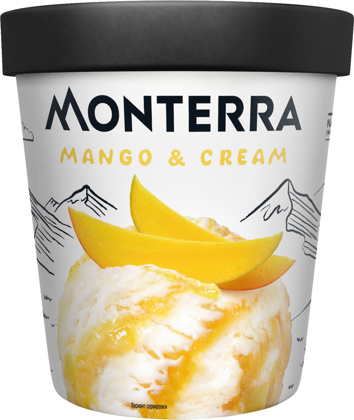Изображение товара Мороженое Monterra Манго-Сливки 480мл