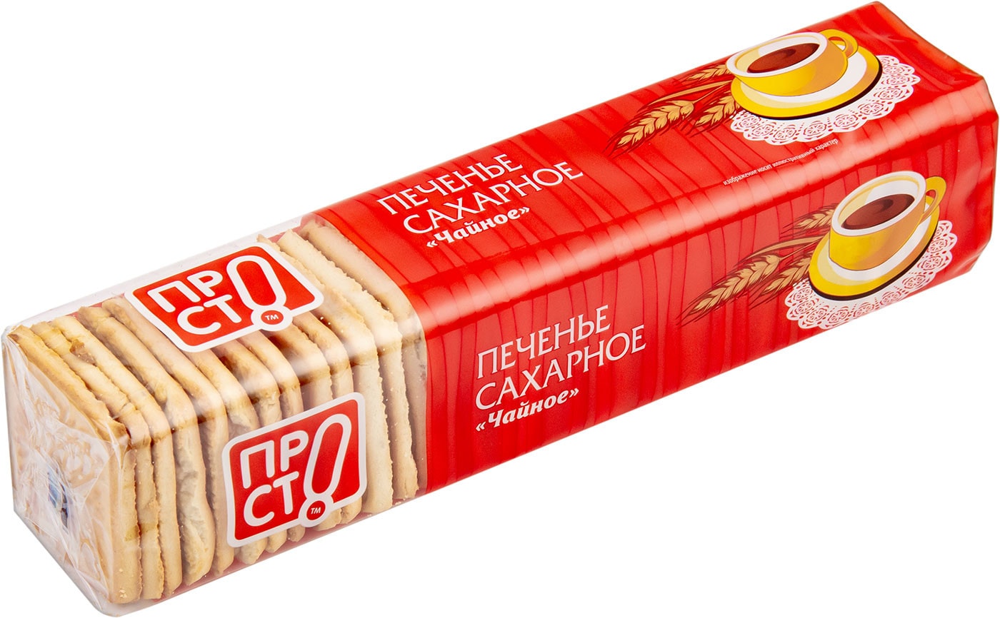 Изображение товара Печенье ПРОСТО Чайное сахарное 300г