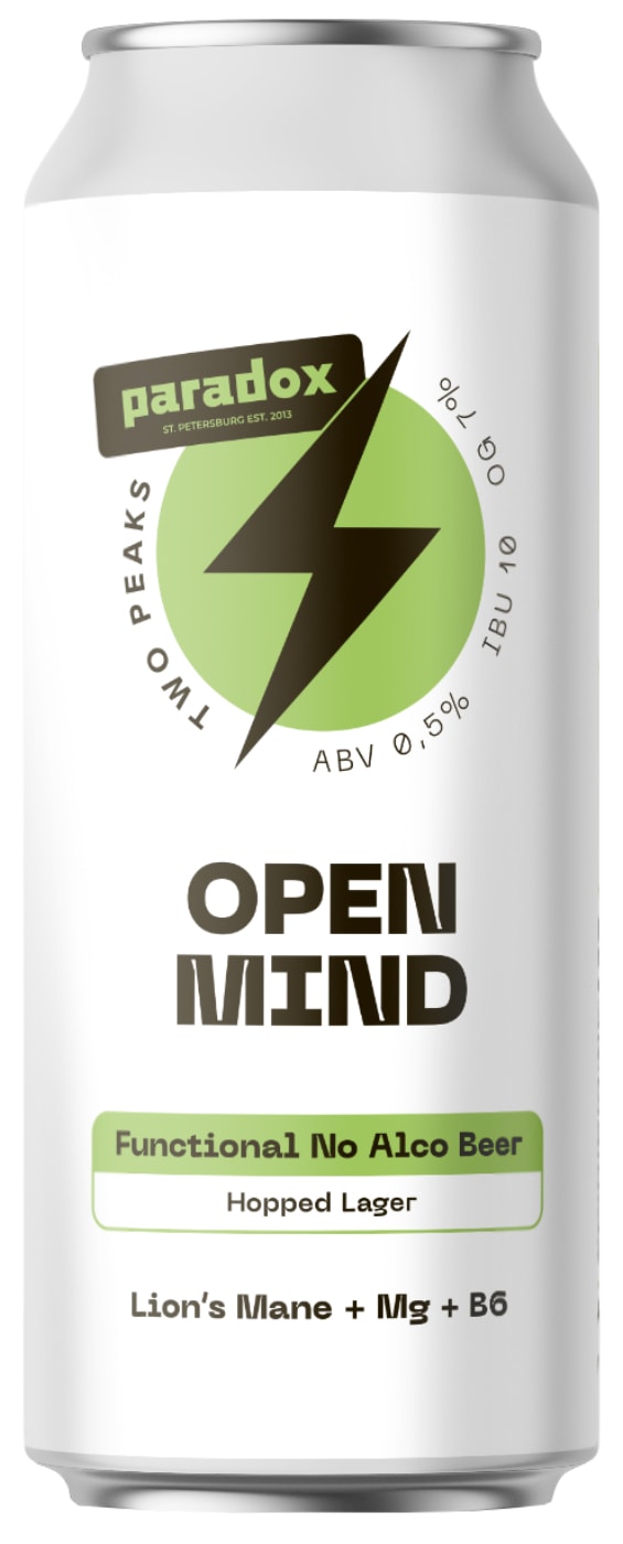 Изображение товара Напиток пивной Two Peaks Open Mind 450мл