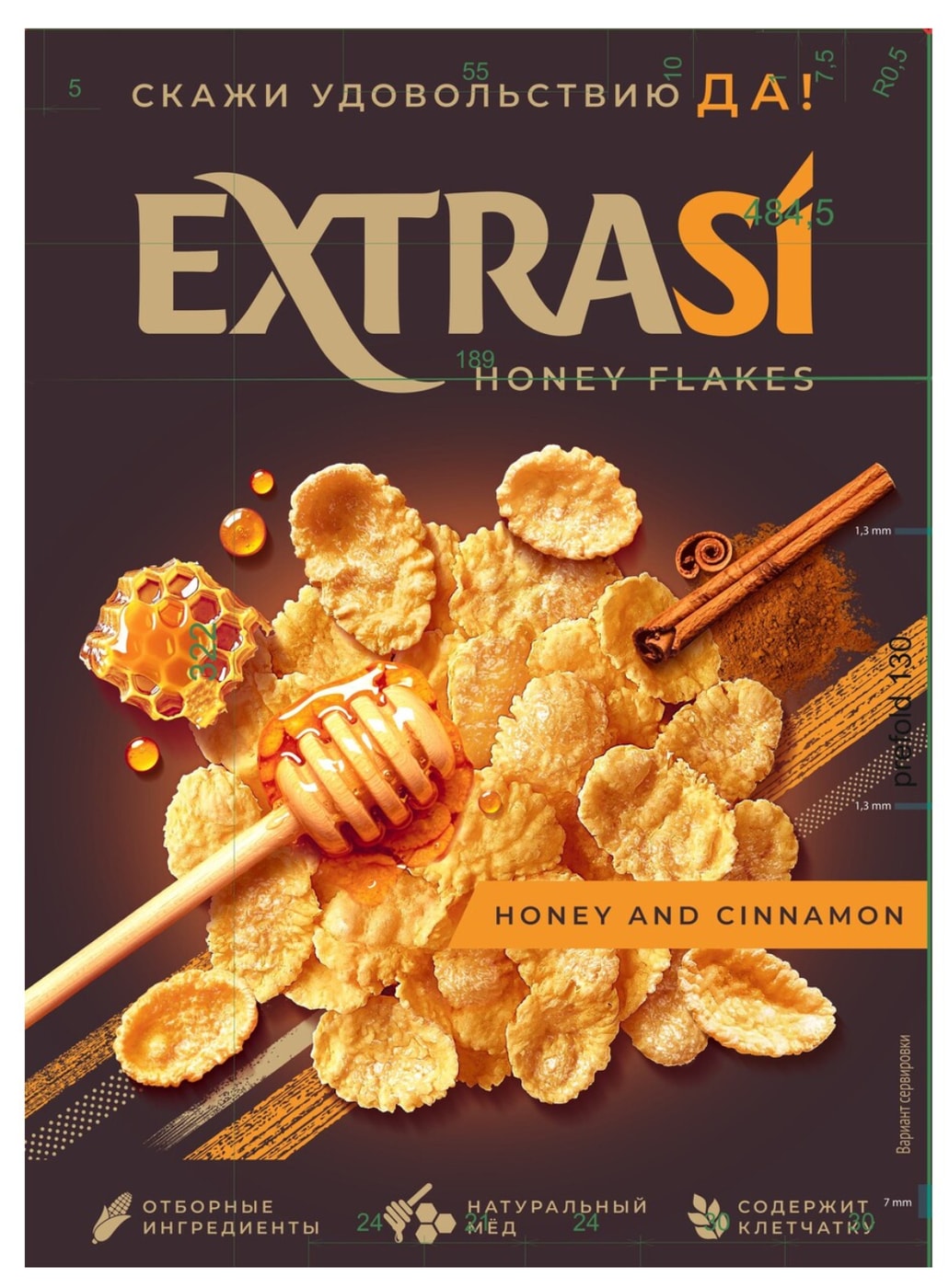 Изображение товара Хлопья Extrasi Golden кукурузные с медом и корицей 250г