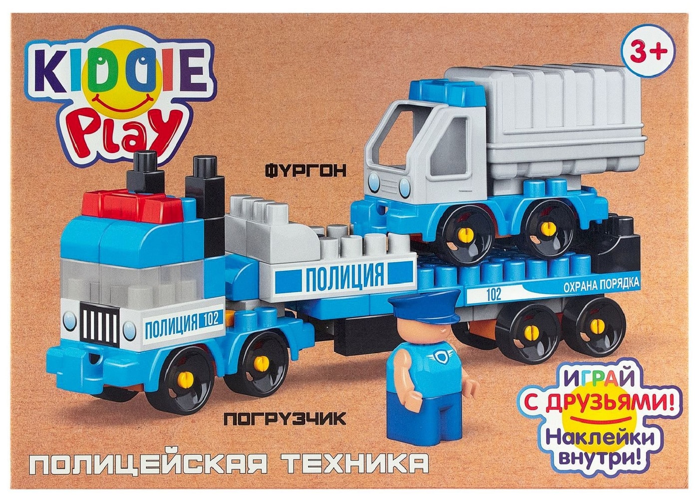 Изображение товара Конструктор KiddiePlay Фургон и Погрузчик