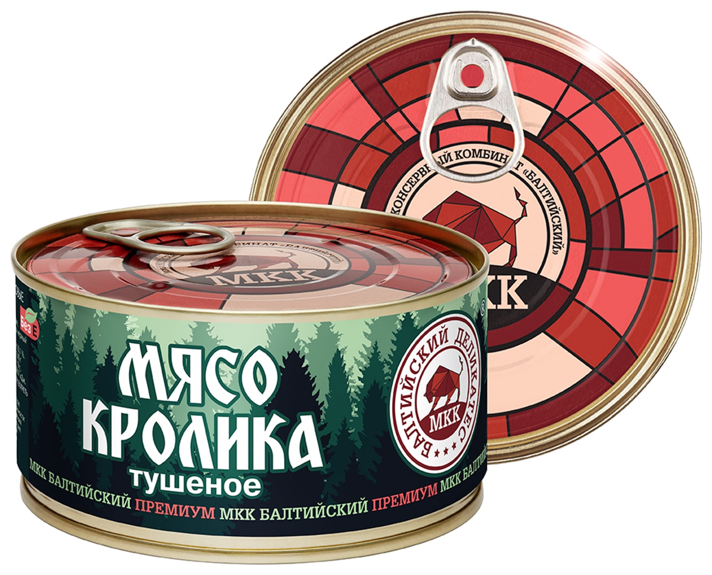 Изображение товара Кролик Балтийский деликатес тушеный 325г натуральное мясо высокого качества