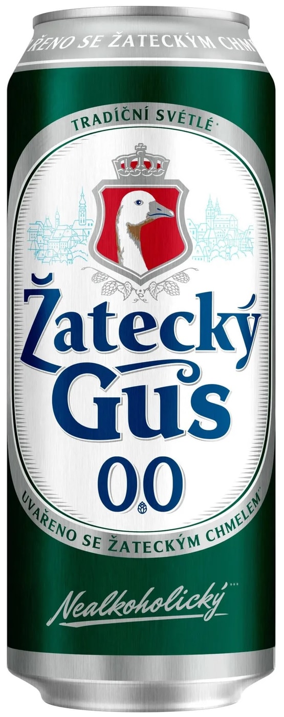 Изображение товара Напиток пивной Zatecky Gus 0.0 безалкогольный пастеризованный 450мл