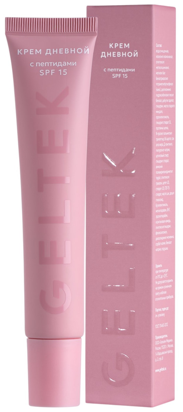 Изображение товара Крем Geltek дневной с пептидами SPF15 0.05 л