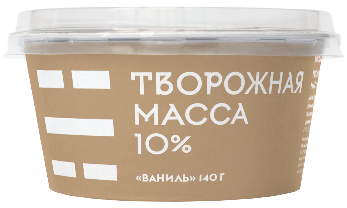 Изображение товара Масса творожная Братья Чебурашкины с ванилью 10% 140г