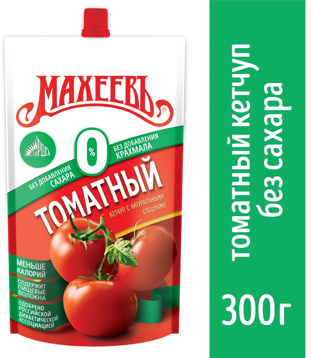 Изображение товара Кетчуп Махеевъ Томатный без сахара и крахмала 300г