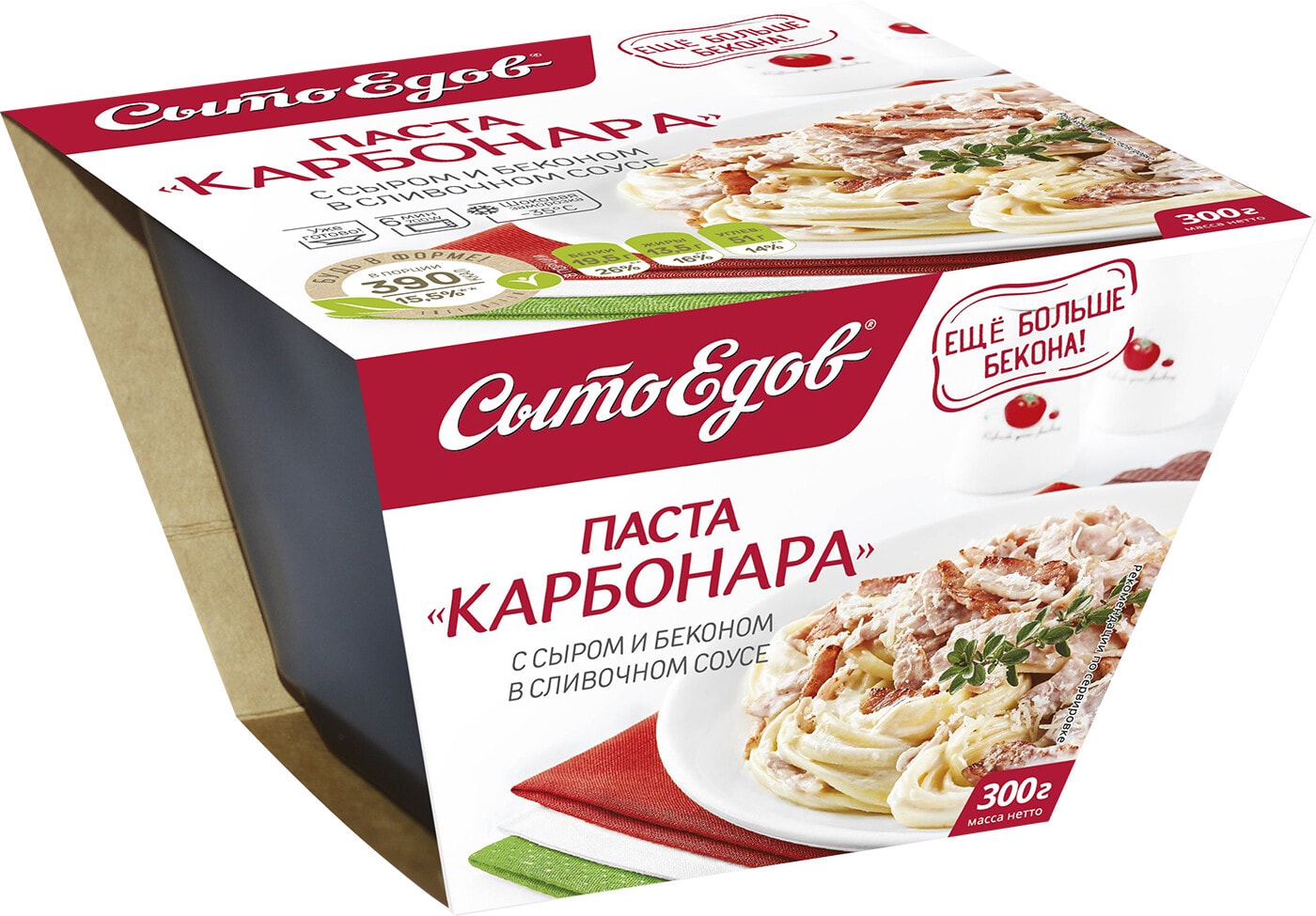 Изображение товара Паста СытоЕдов Карбонара 300г