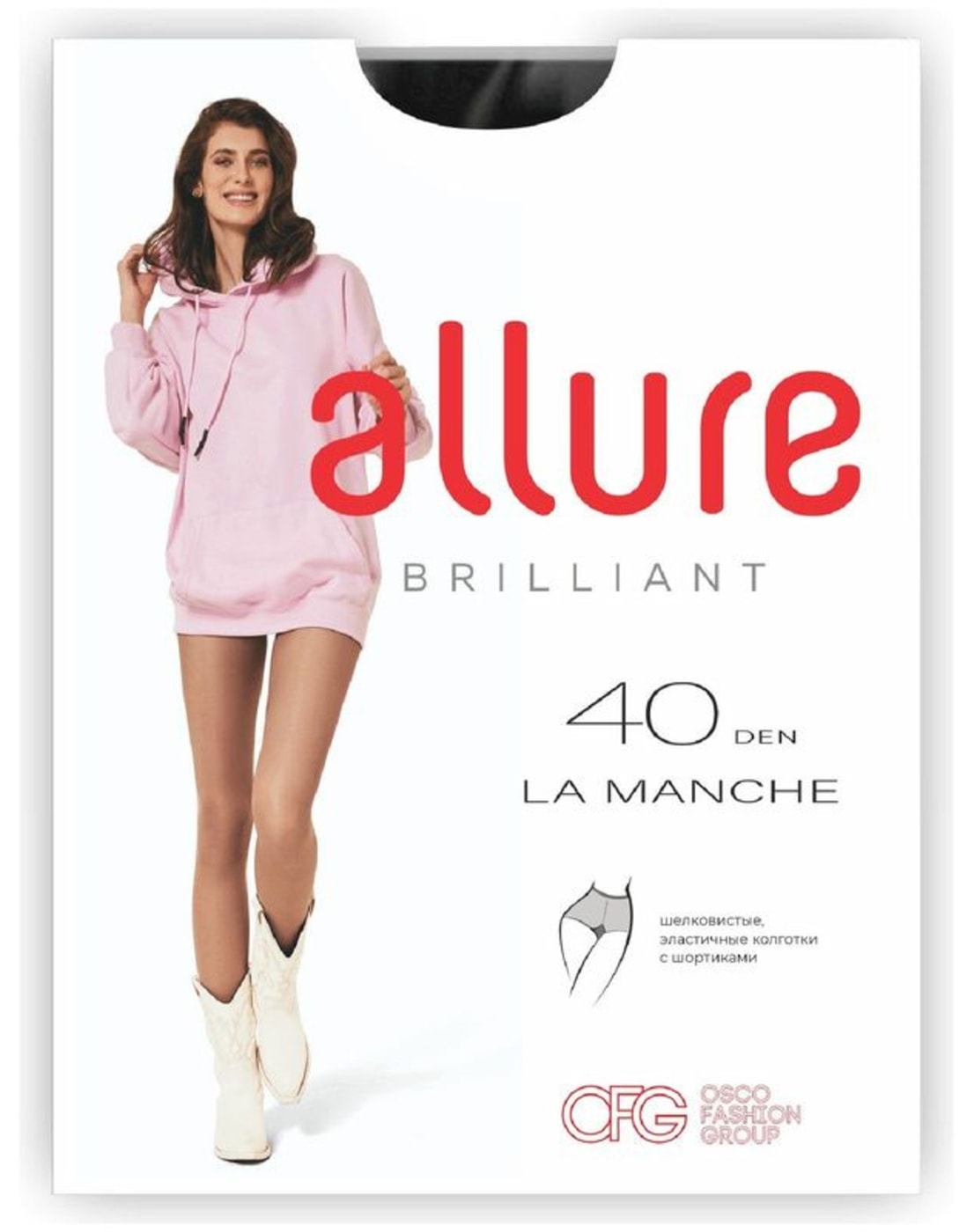 Изображение товара Колготки Allure brilliant La Manche 40 Nero Черные Размер 2