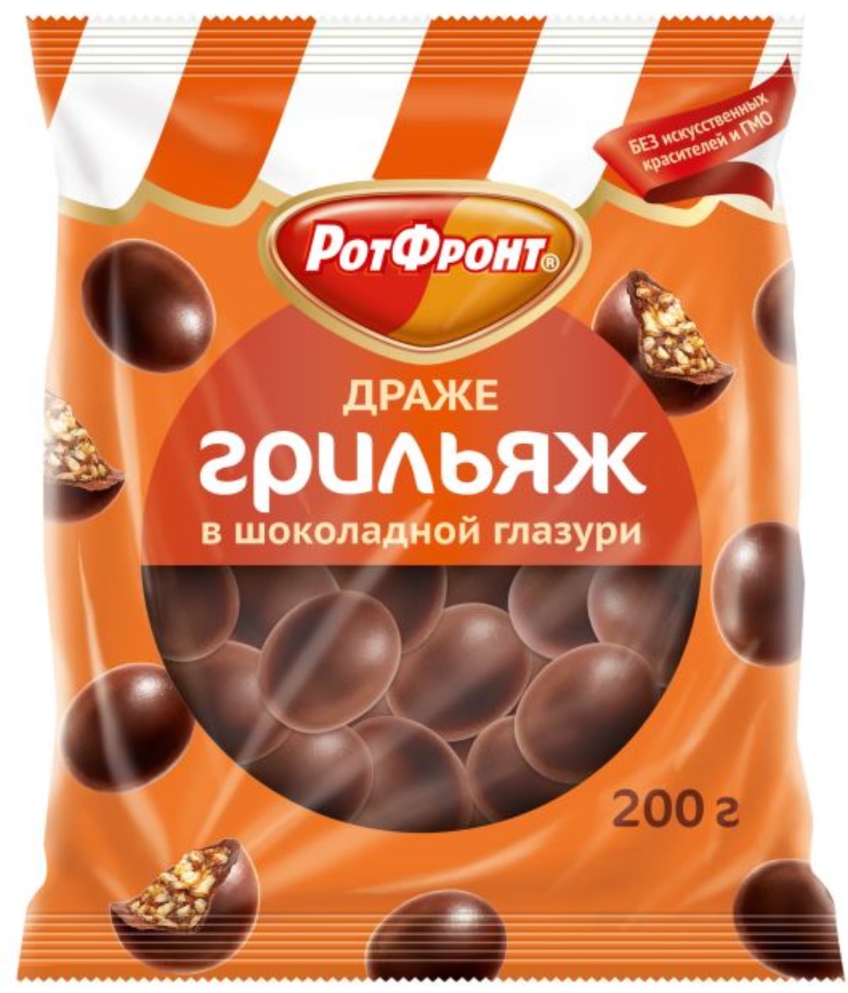 Изображение товара Драже Рот Фронт Грильяж в шоколадной глазури 200г