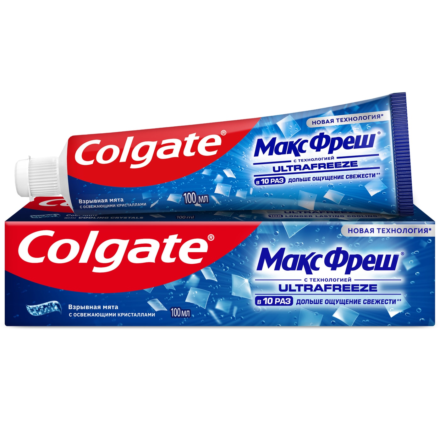 Изображение товара Зубная паста Colgate Макс Фреш Взрывная мята с освежающими кристаллами для свежего дыхания и защиты от кариеса 100мл Изображение товара Зубная паста Colgate Макс Фреш Взрывная мята с освежающими кристаллами для свежего дыхания и защиты от кариеса 100мл