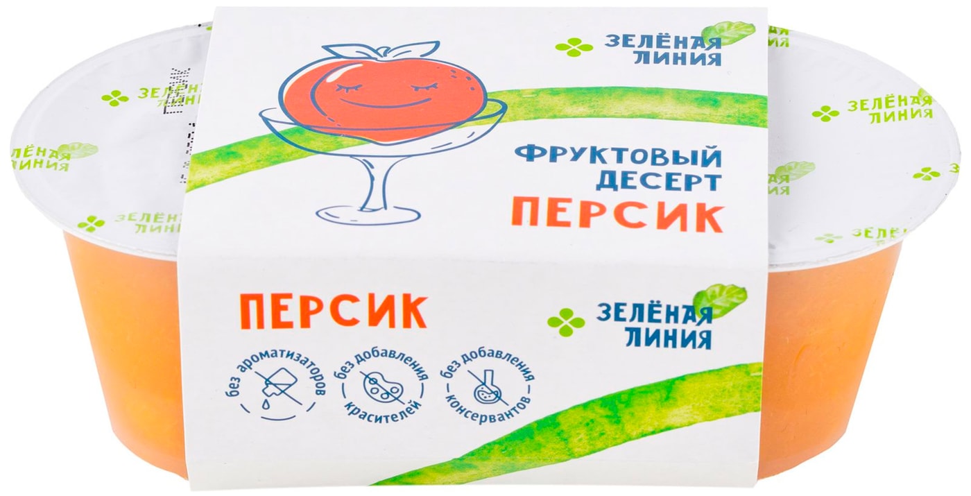 Изображение товара Десерт Персик 200г Зеленая линия