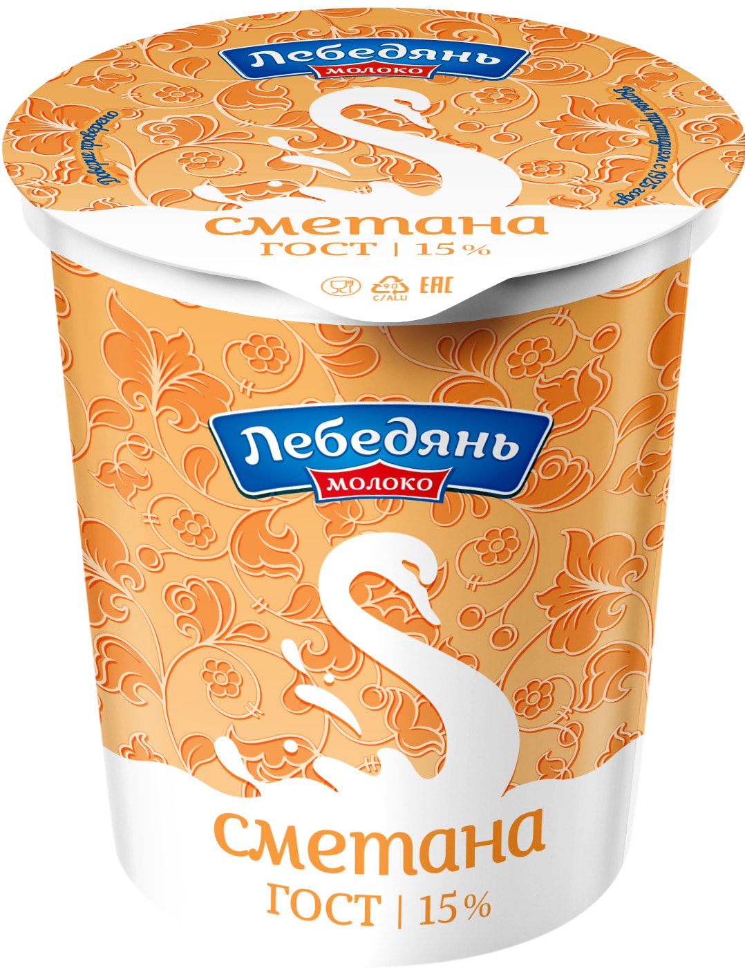 Изображение товара  Сметана ЛебедяньМолоко 15% 300г