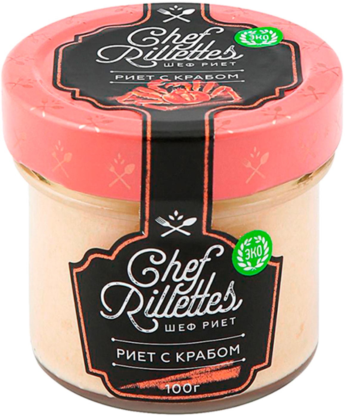 Изображение товара Риет Путина из икры трески с крабом камчатским 100г