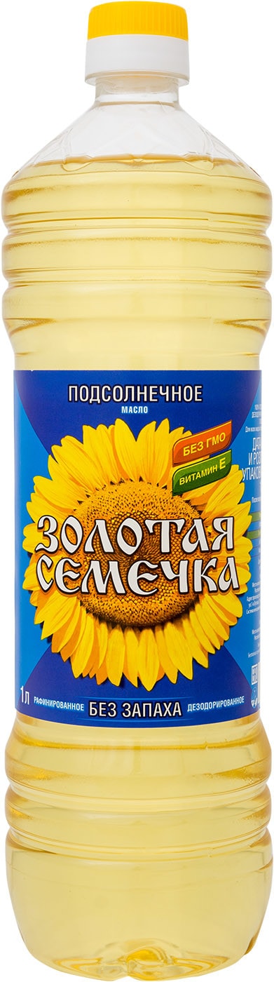 Изображение товара Масло подсолнечное Золотая Семечка рафинированное  1л