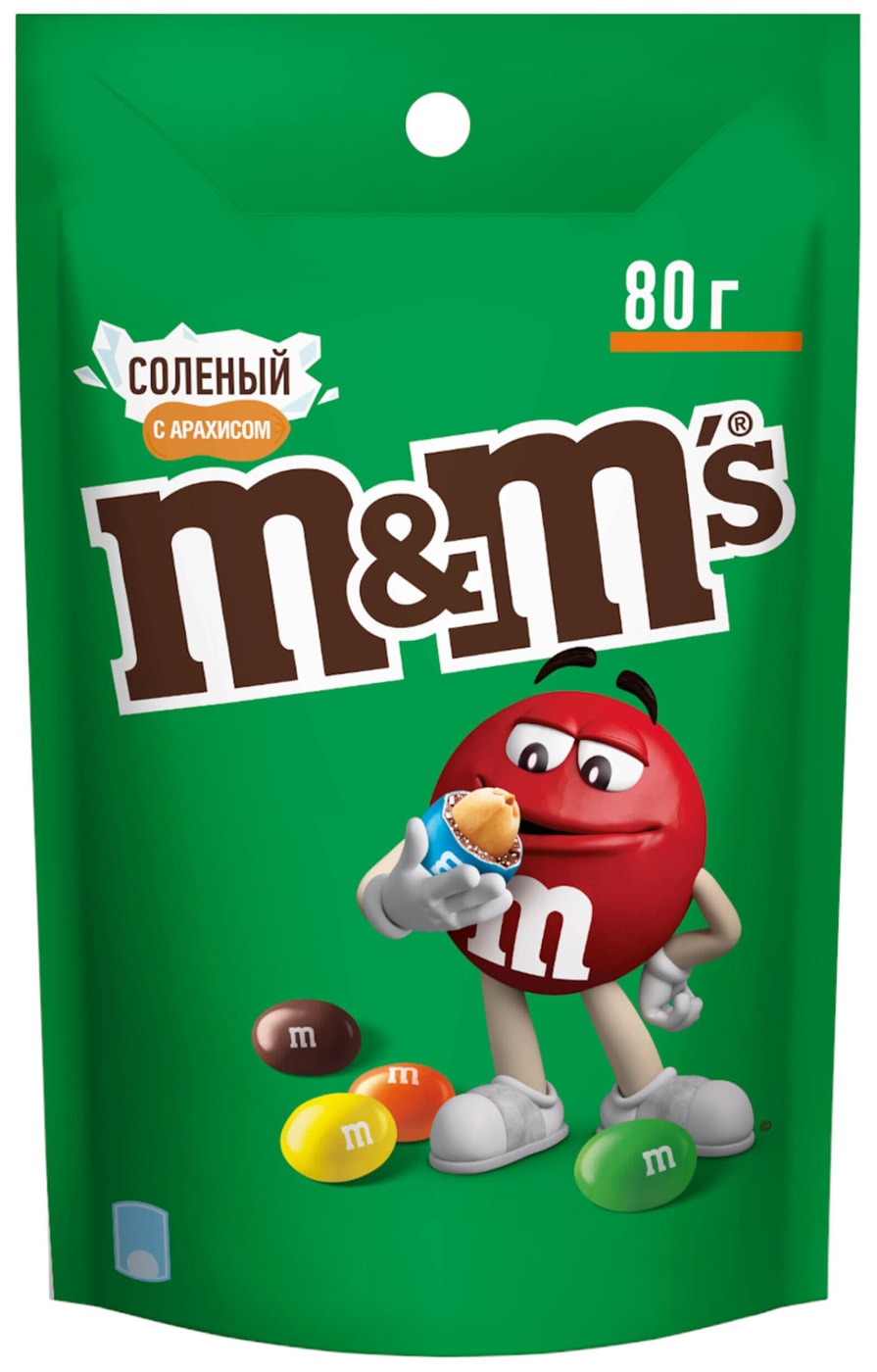 Изображение товара Конфеты M&M'S Драже с соленым арахисом и молочным шоколадом 80г