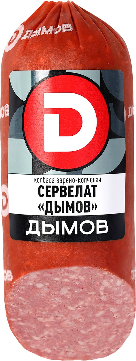 Изображение товара Дымов Сервелат варено-копченый 330 г качественный мясной деликатес