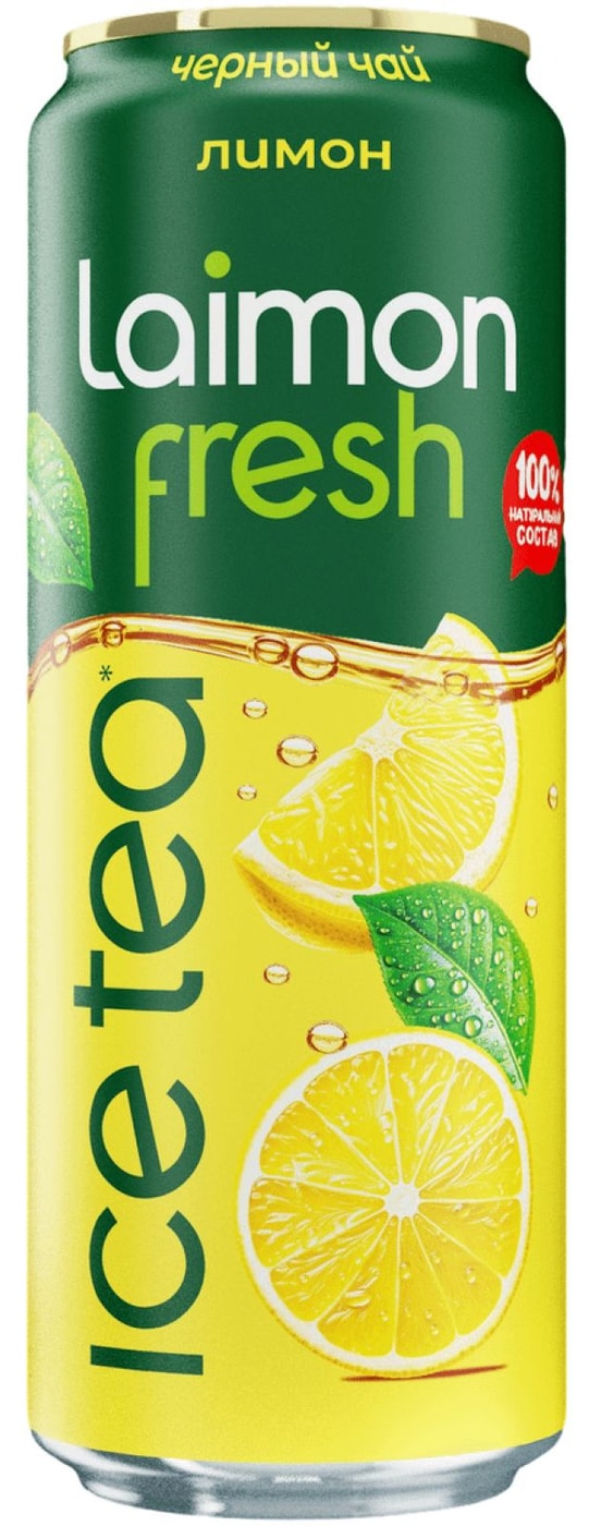 Изображение товара Напиток сокосодержащий Laimon Fresh Черный чай c лимоном 450мл
