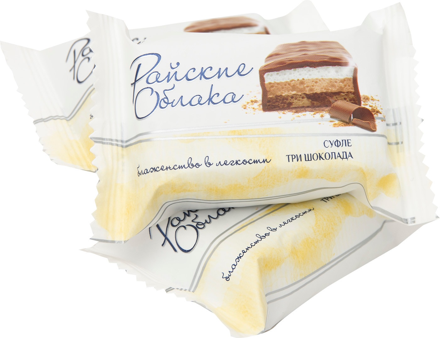 Изображение товара Конфеты Райские облака Суфле Три шоколада